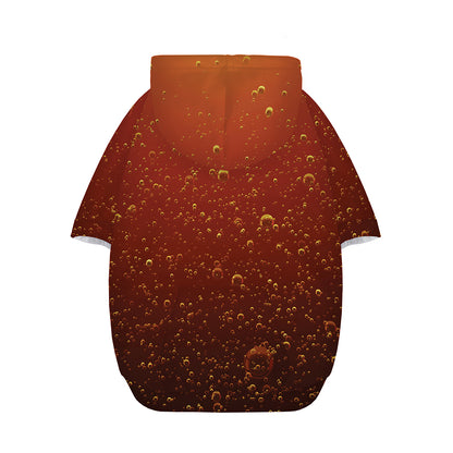 Sparkling Cola Print Dog Zip Up Hoodie