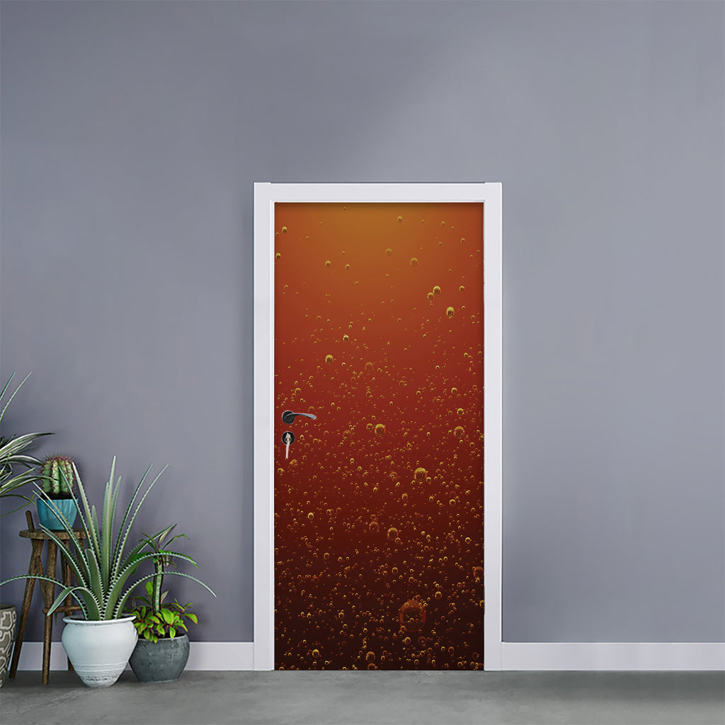 Sparkling Cola Print Door Sticker