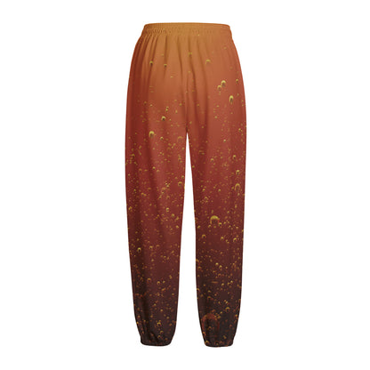 Sparkling Cola Print Fleece Lined Knit Pants
