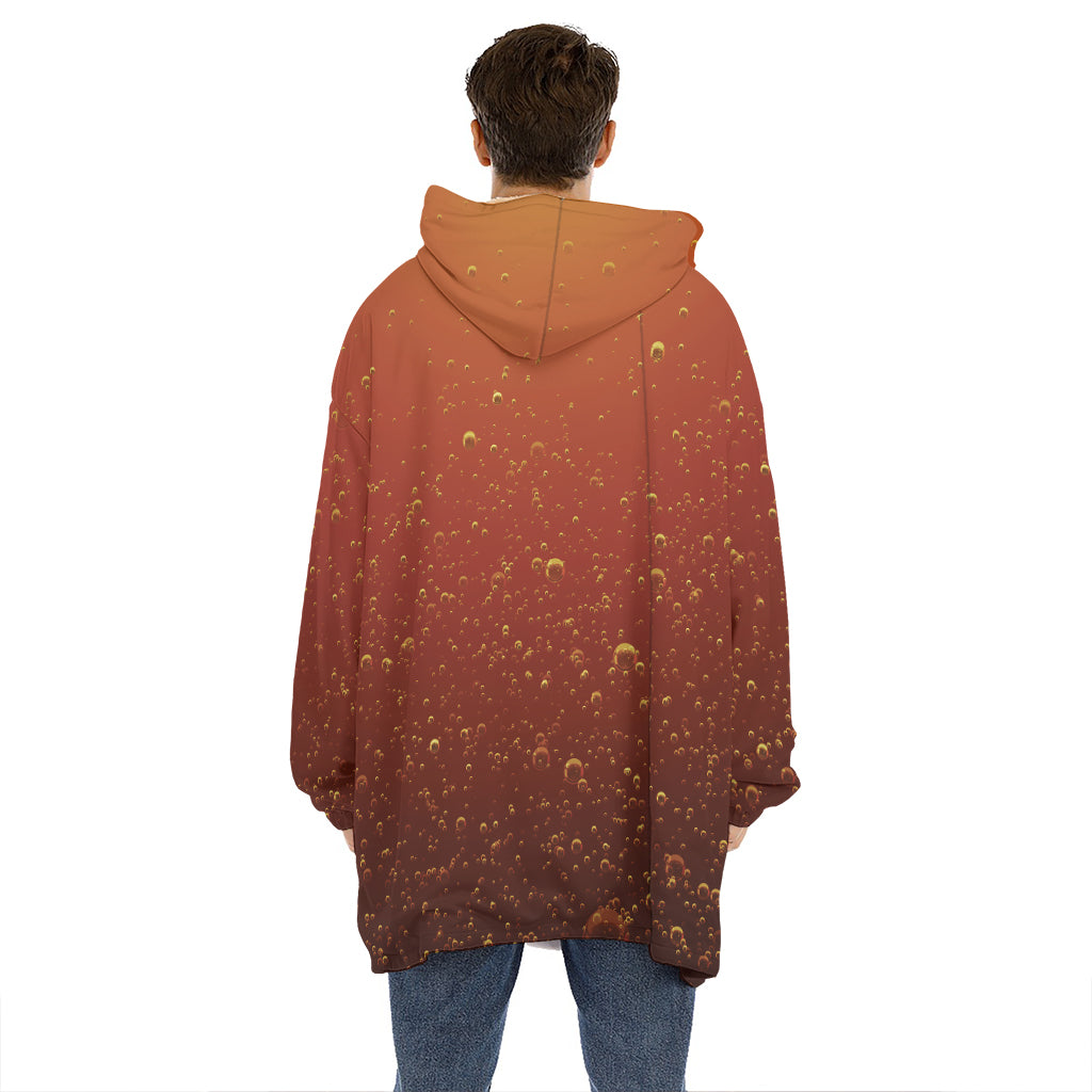 Sparkling Cola Print Hoodie Blanket