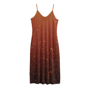 Sparkling Cola Print Jersey Midi Cami Dress