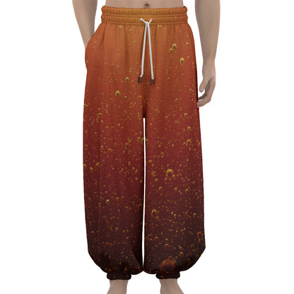 Sparkling Cola Print Lantern Pants