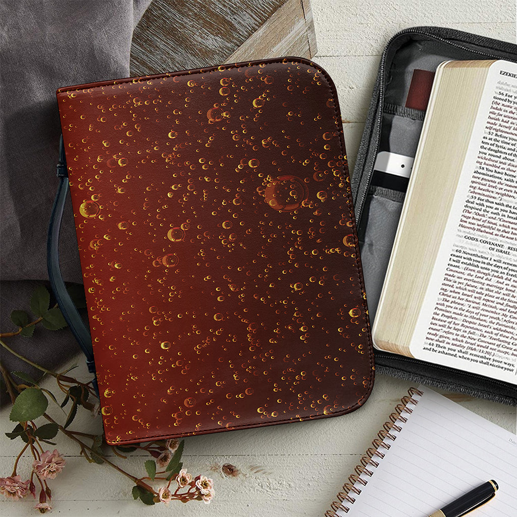Sparkling Cola Print Leather Bible Cover