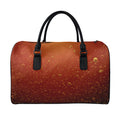 Sparkling Cola Print Leather Duffel Bag