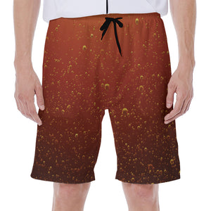 Sparkling Cola Print Men's Beach Shorts