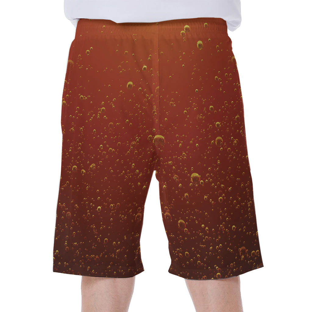 Sparkling Cola Print Men's Beach Shorts