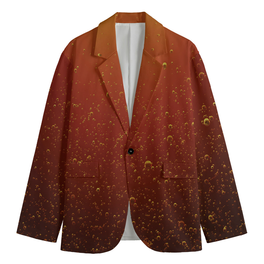 Sparkling Cola Print Men's Blazer
