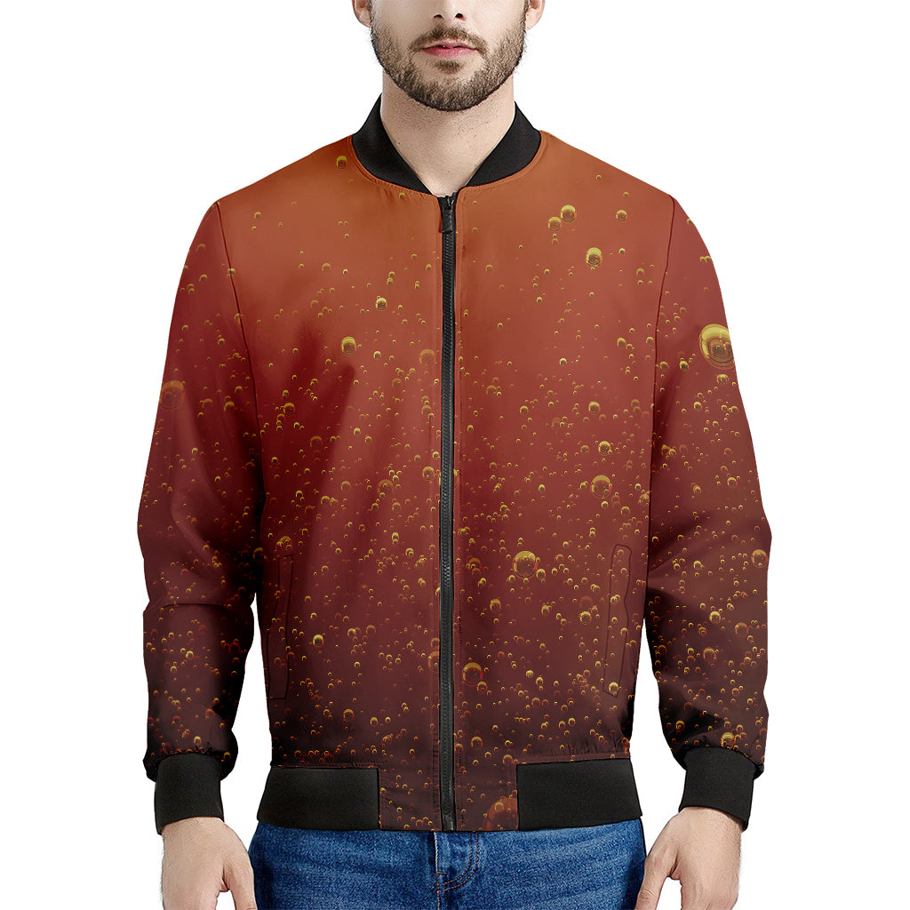 Sparkling Cola Print Men's Bomber Jacket