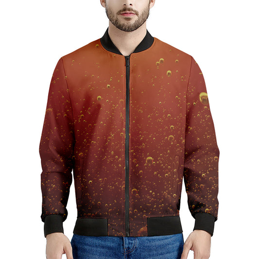 Sparkling Cola Print Men's Bomber Jacket