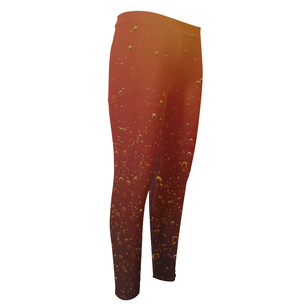 Sparkling Cola Print Men's Compression Pants