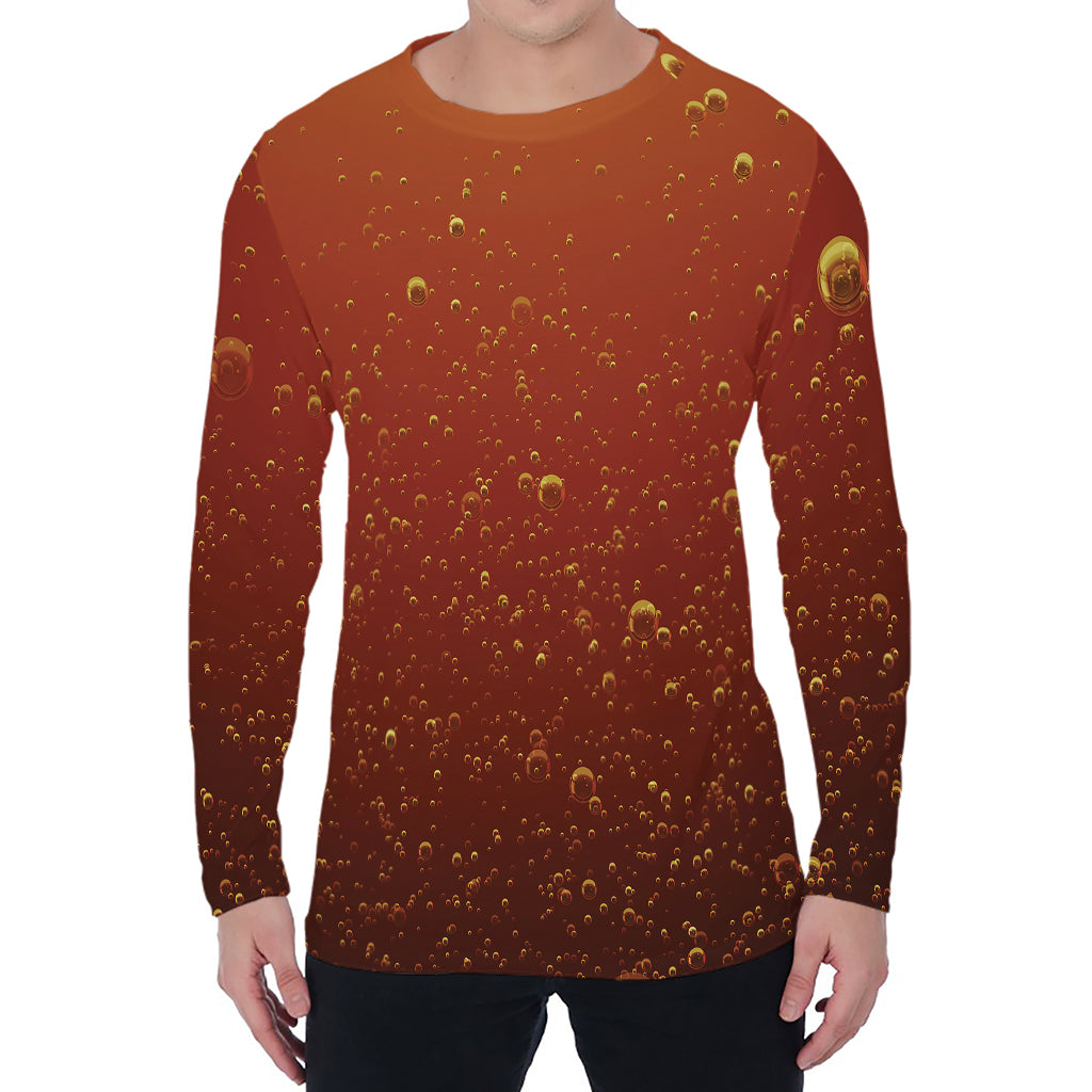 Sparkling Cola Print Men's Long Sleeve T-Shirt