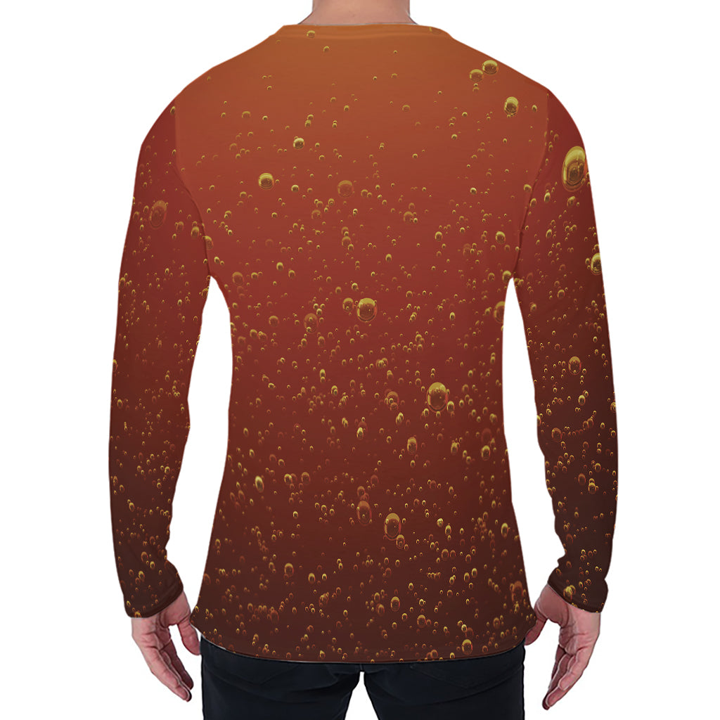 Sparkling Cola Print Men's Long Sleeve T-Shirt