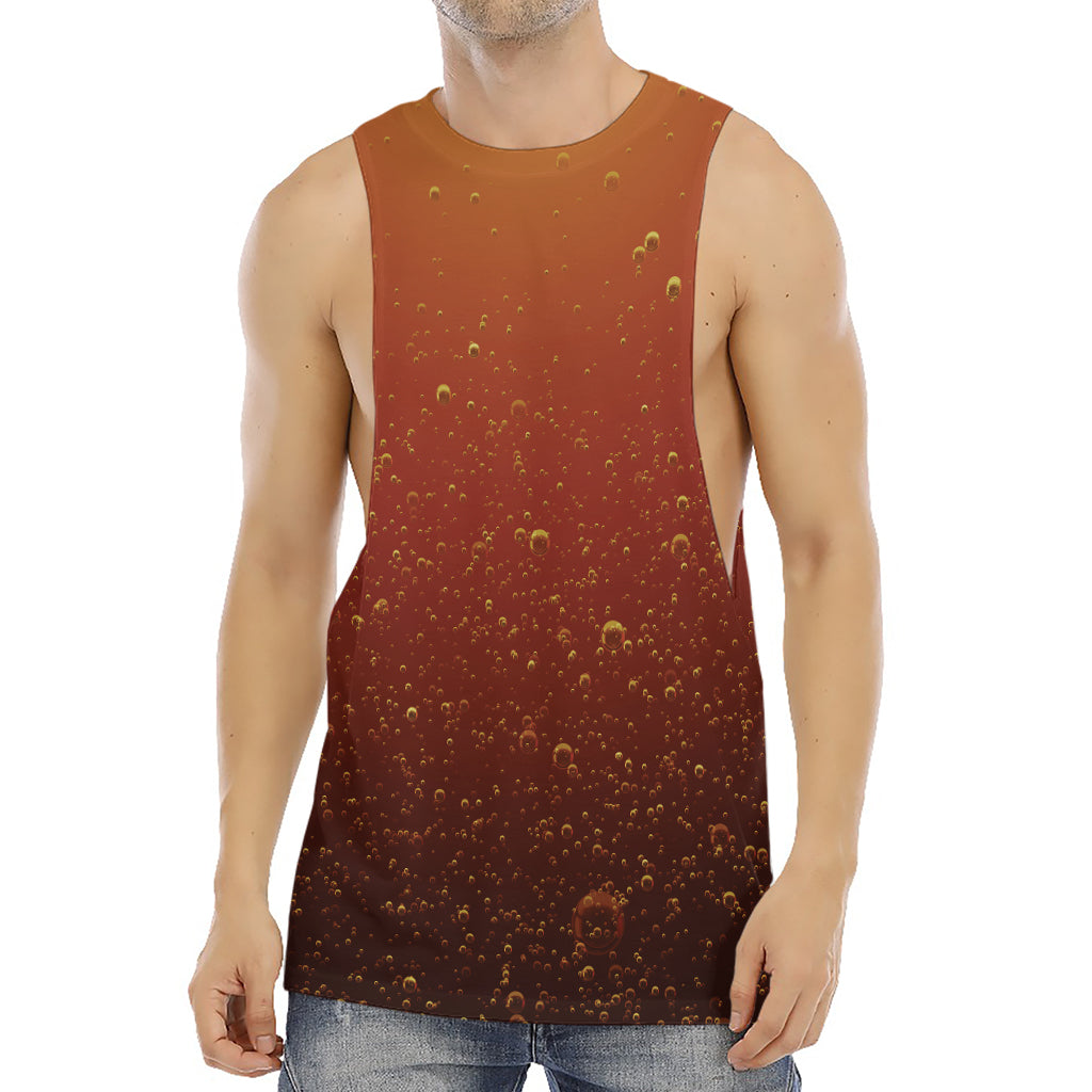 Sparkling Cola Print Men's Muscle Tank Top