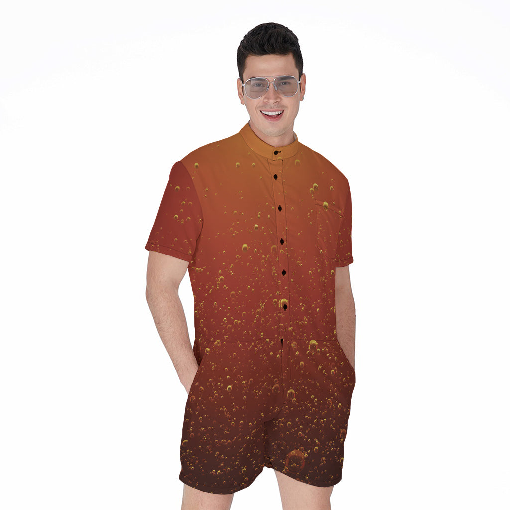 Sparkling Cola Print Men's Rompers