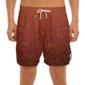 Sparkling Cola Print Men's Split Running Shorts