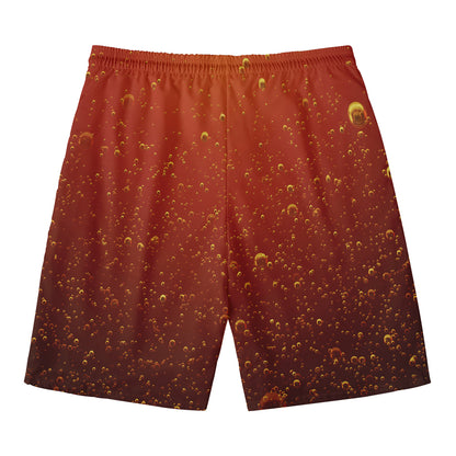 Sparkling Cola Print Men's Swim Trunks