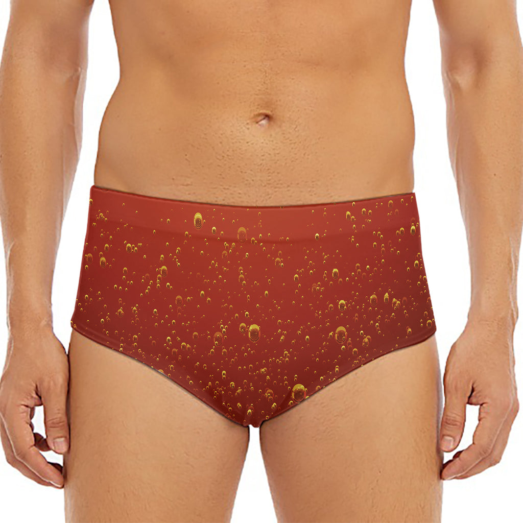 Sparkling Cola Print Men's Triangle Swim Briefs