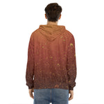 Sparkling Cola Print Men's Velvet Pullover Hoodie