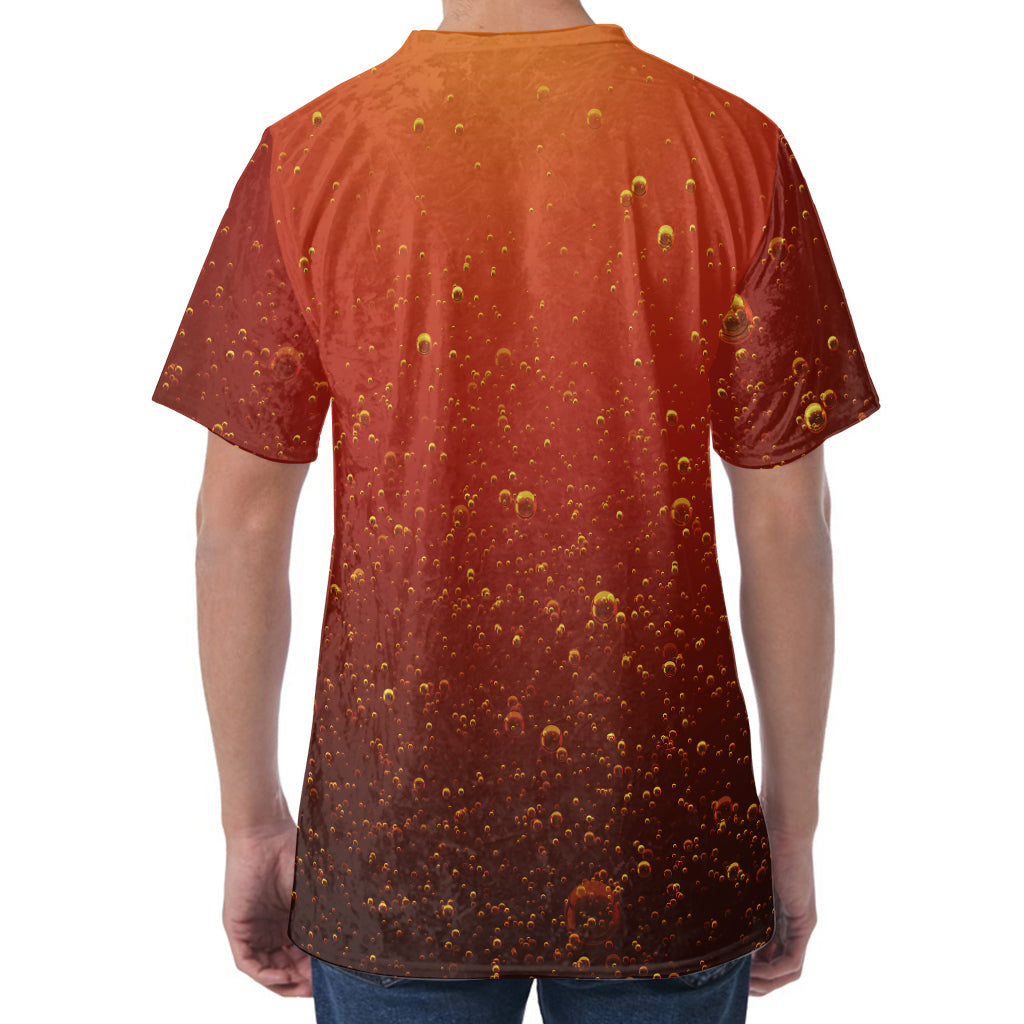 Sparkling Cola Print Men's Velvet T-Shirt