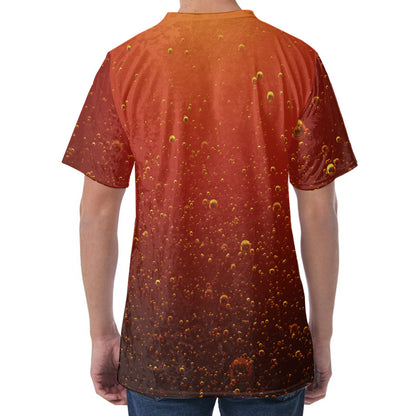 Sparkling Cola Print Men's Velvet T-Shirt