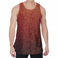 Sparkling Cola Print Men's Velvet Tank Top