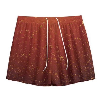 Sparkling Cola Print Mesh Shorts