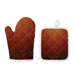 Sparkling Cola Print Oven Mitt And Pot Holder Set