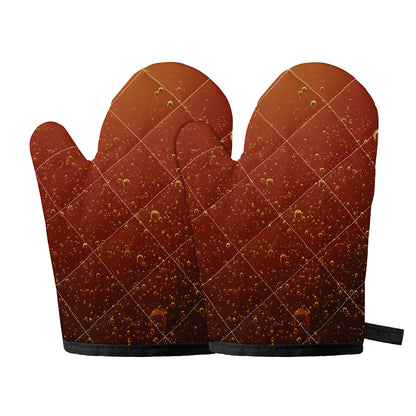 Sparkling Cola Print Oven Mitts