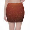 Sparkling Cola Print Pencil Mini Skirt