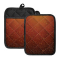 Sparkling Cola Print Pot Holders With Pocket