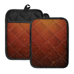 Sparkling Cola Print Pot Holders With Pocket