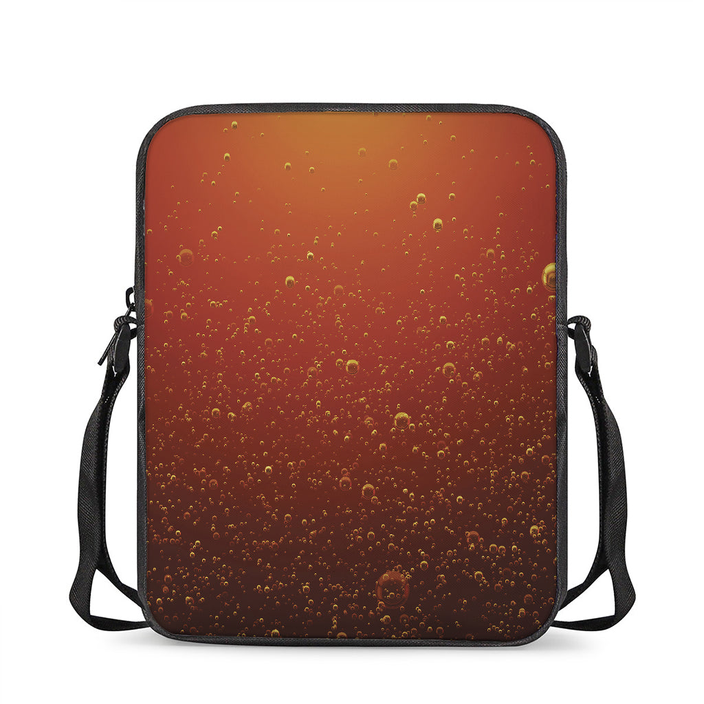 Sparkling Cola Print Rectangular Crossbody Bag