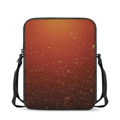 Sparkling Cola Print Rectangular Crossbody Bag