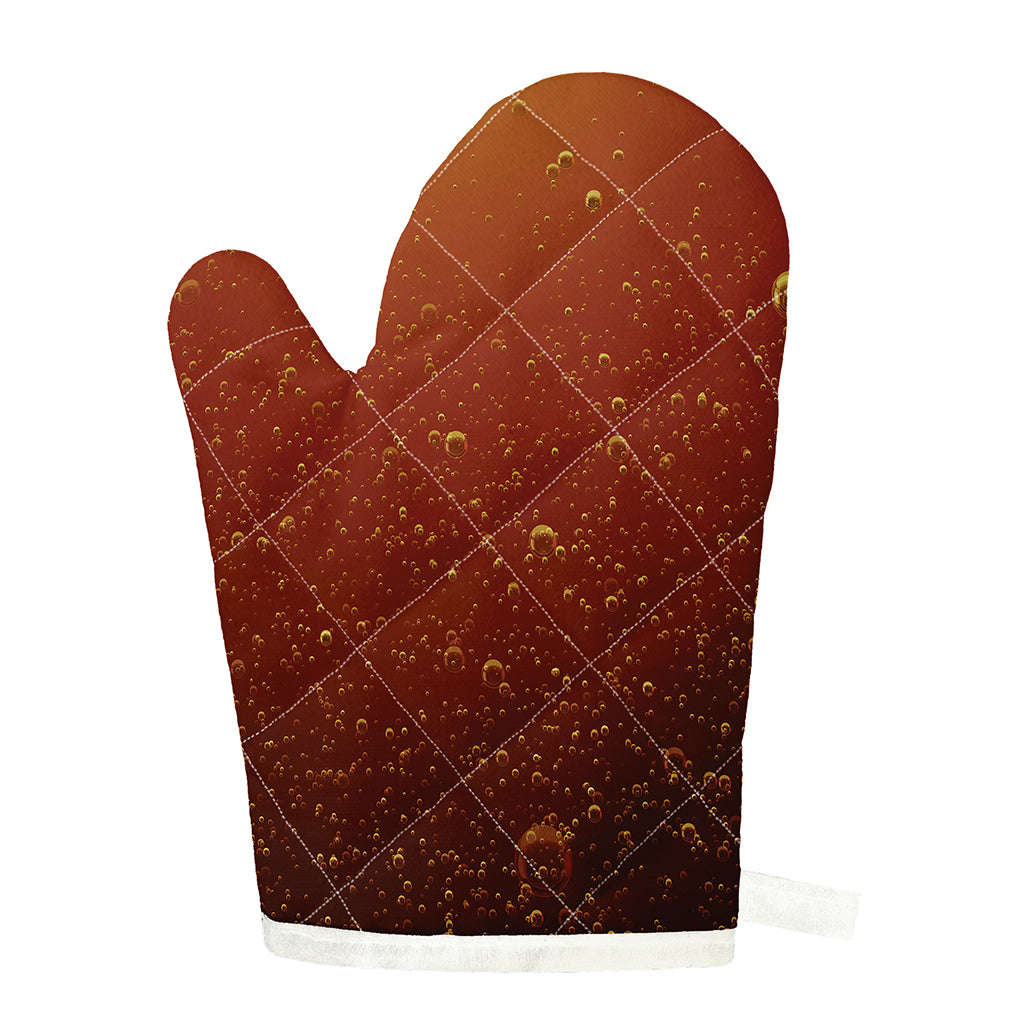 Sparkling Cola Print Single Oven Mitt