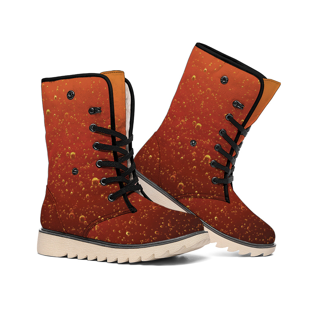 Sparkling Cola Print Winter Boots