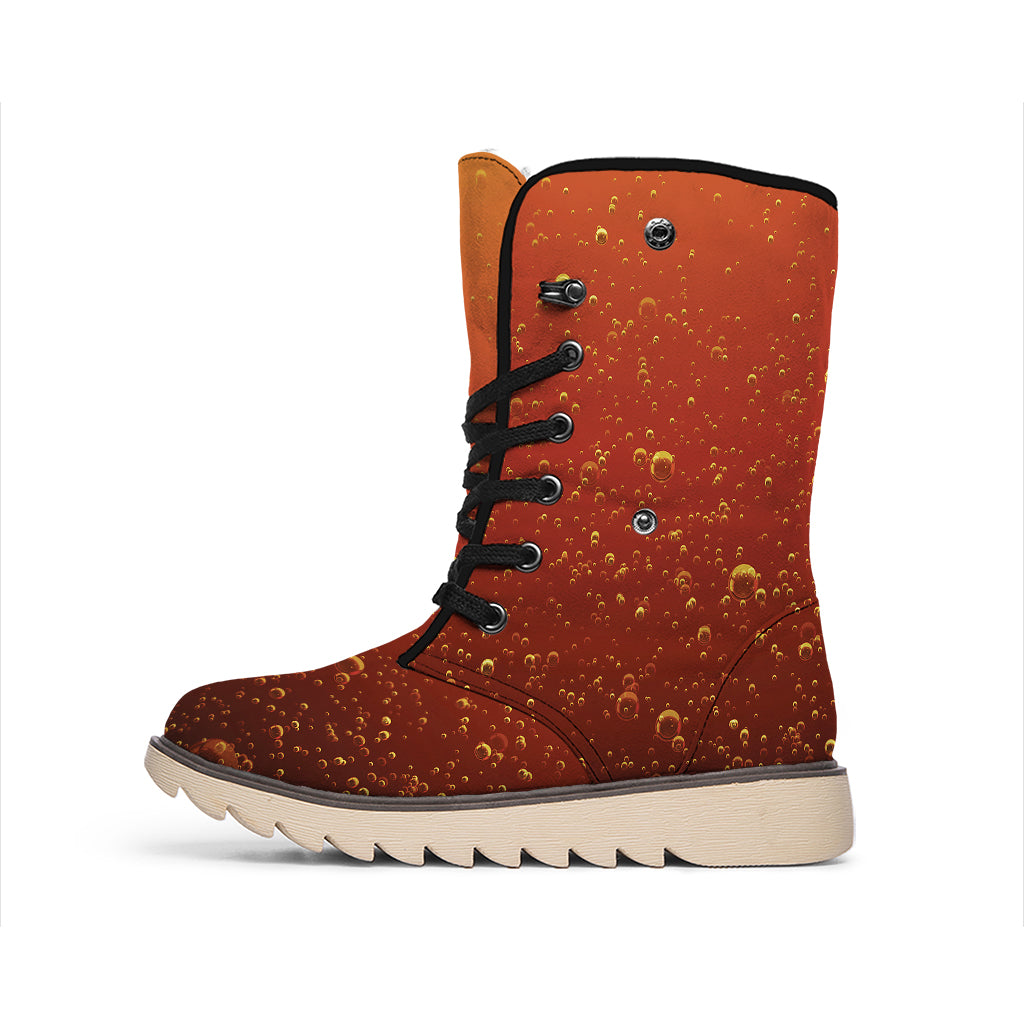 Sparkling Cola Print Winter Boots