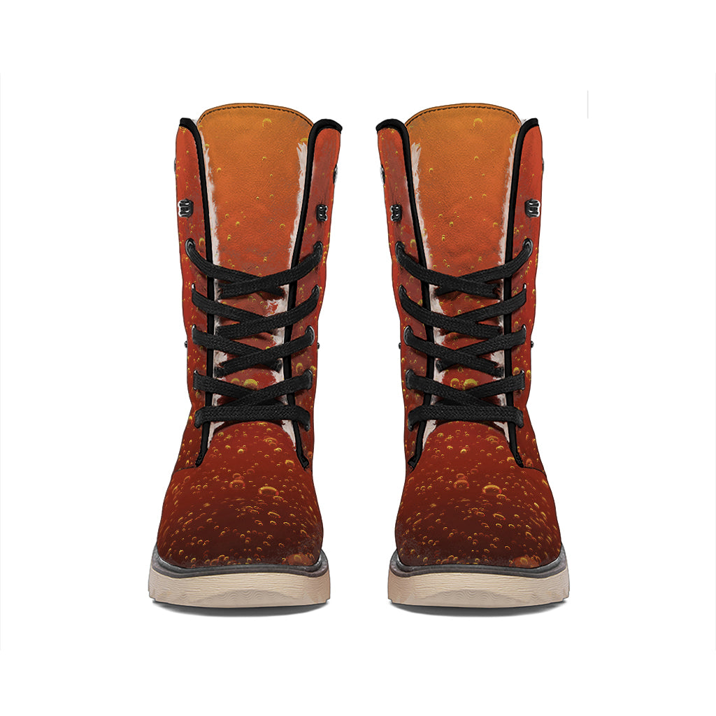 Sparkling Cola Print Winter Boots