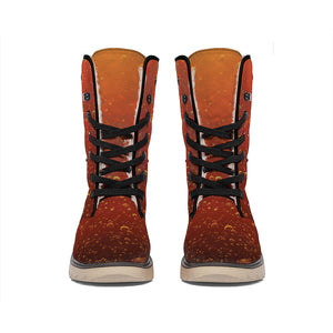 Sparkling Cola Print Winter Boots