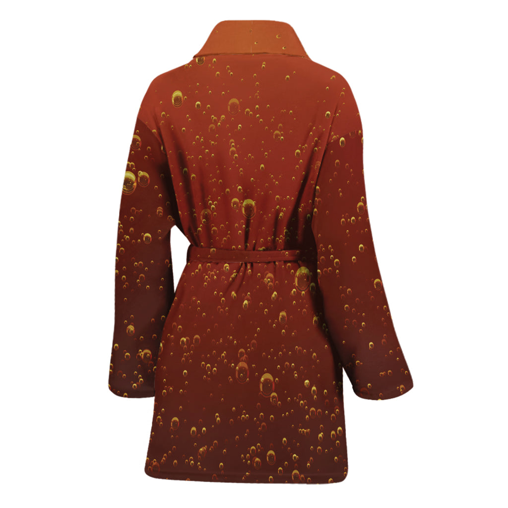 Sparkling Cola Print Women's Bathrobe