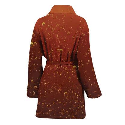 Sparkling Cola Print Women's Bathrobe