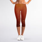 Sparkling Cola Print Women's Capri Leggings