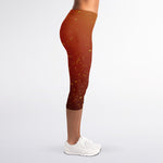 Sparkling Cola Print Women's Capri Leggings