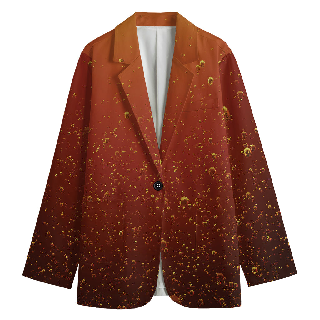 Sparkling Cola Print Women's Cotton Blazer