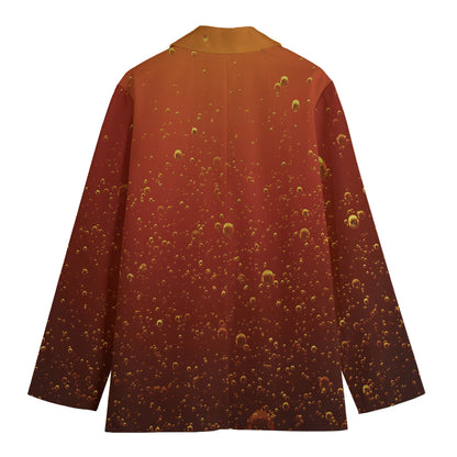 Sparkling Cola Print Women's Cotton Blazer
