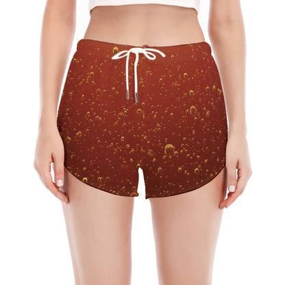 Sparkling Cola Print Women's Split Running Shorts
