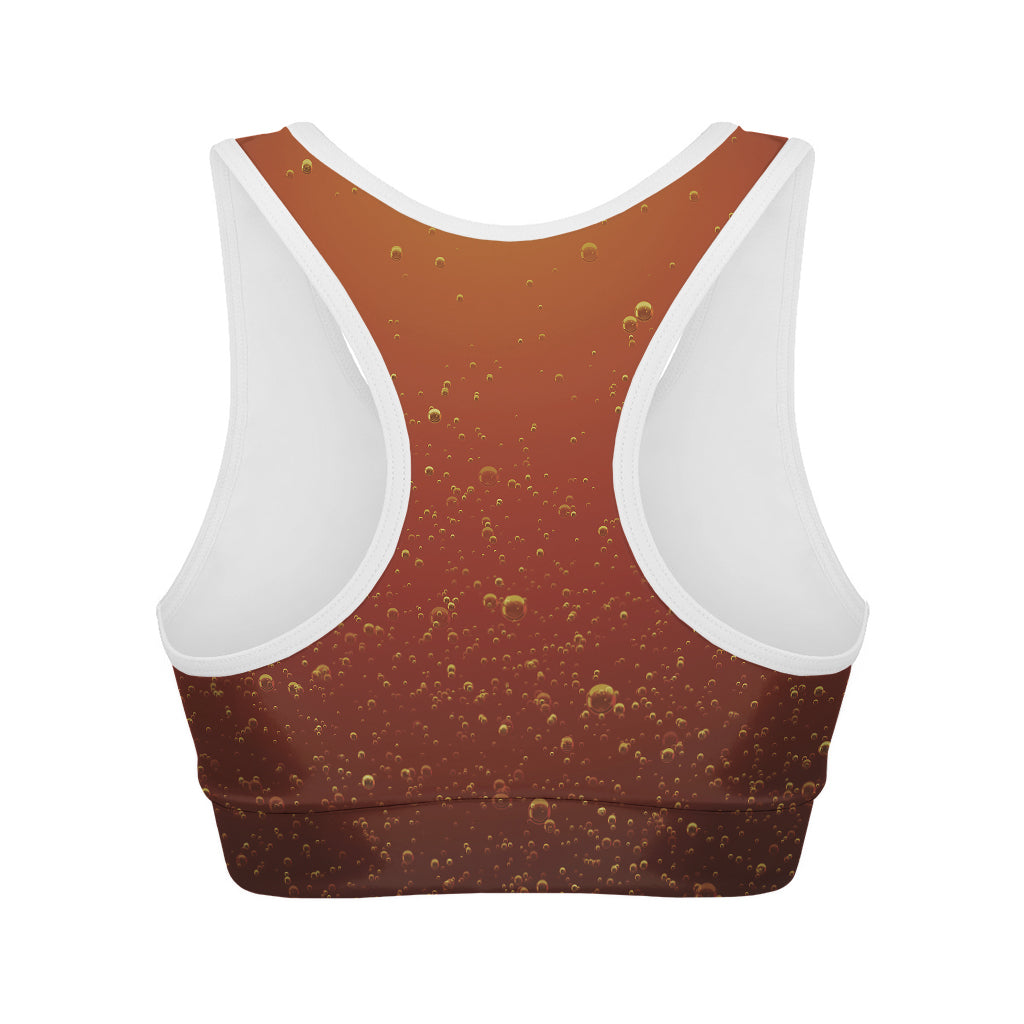 Sparkling Cola Print Women's Sports Bra