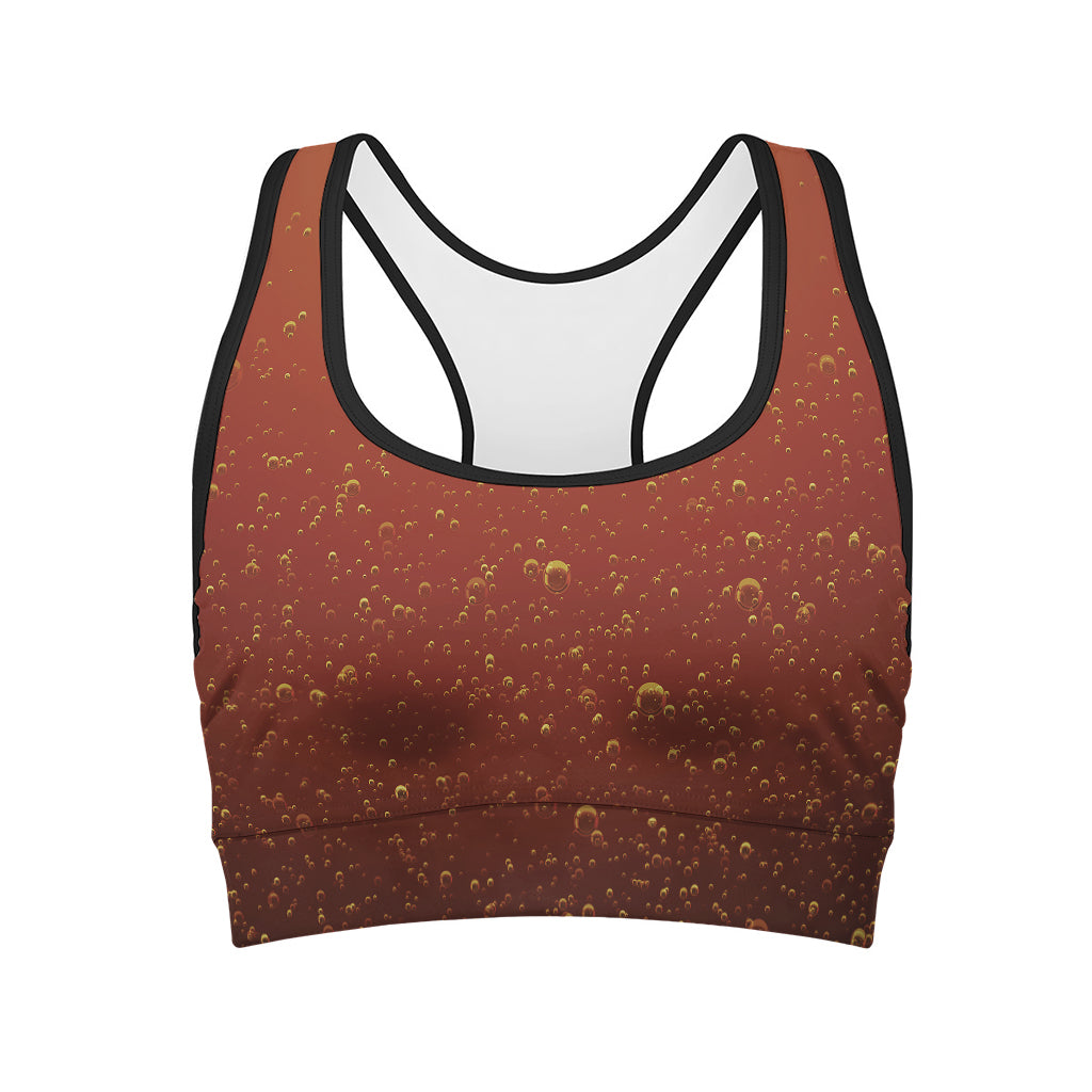 Sparkling Cola Print Women's Sports Bra