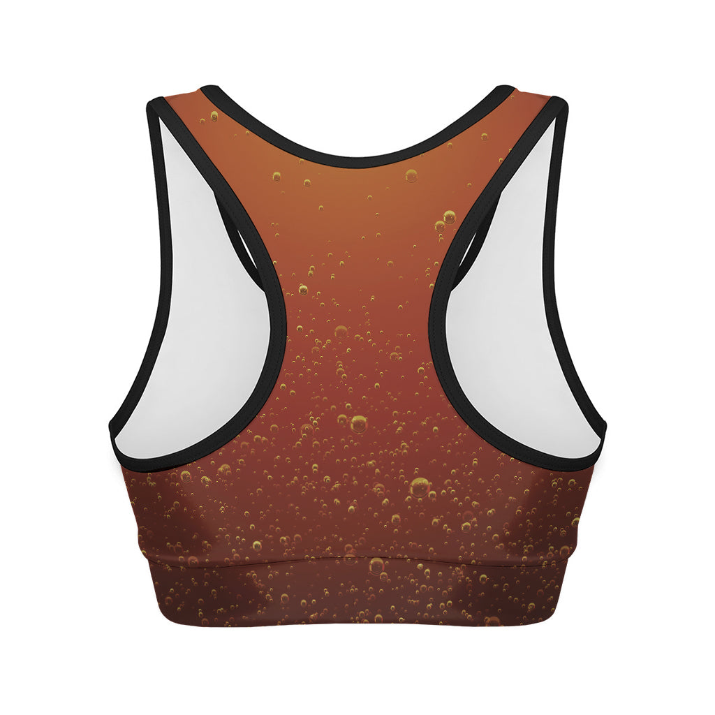 Sparkling Cola Print Women's Sports Bra