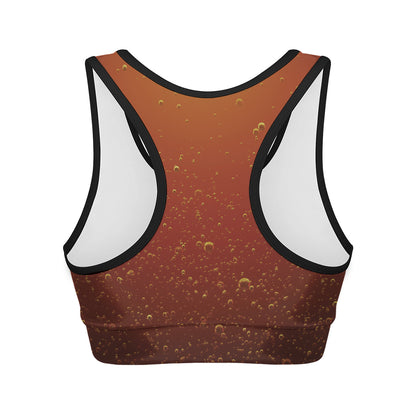 Sparkling Cola Print Women's Sports Bra
