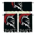 Spartan Molon Labe Print 3 Piece Kitchen Curtains